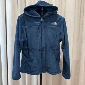 The North Face Medium Teal Fleece Zip Up Hooded Jacket
